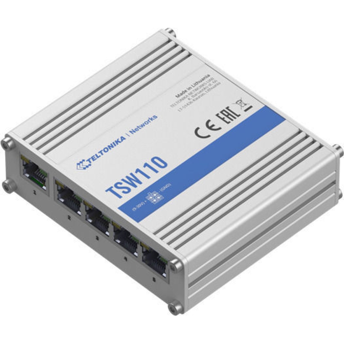 Teltonika TSW110 Unmanaged L2 Switch με 5 Θύρες Gigabit (1Gbps) Ethernet