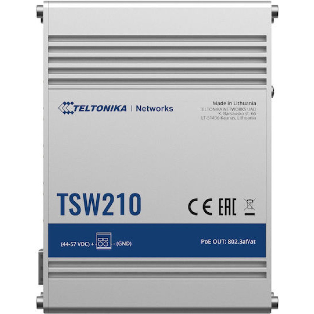 Teltonika TSW210 Unmanaged L2 Switch με 8 Θύρες Gigabit (1Gbps) Ethernet και 2 SFP Θύρες