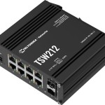 Teltonika TSW212 Managed L2 Switch με 8 Θύρες Gigabit (1Gbps) Ethernet και 2 SFP Θύρες