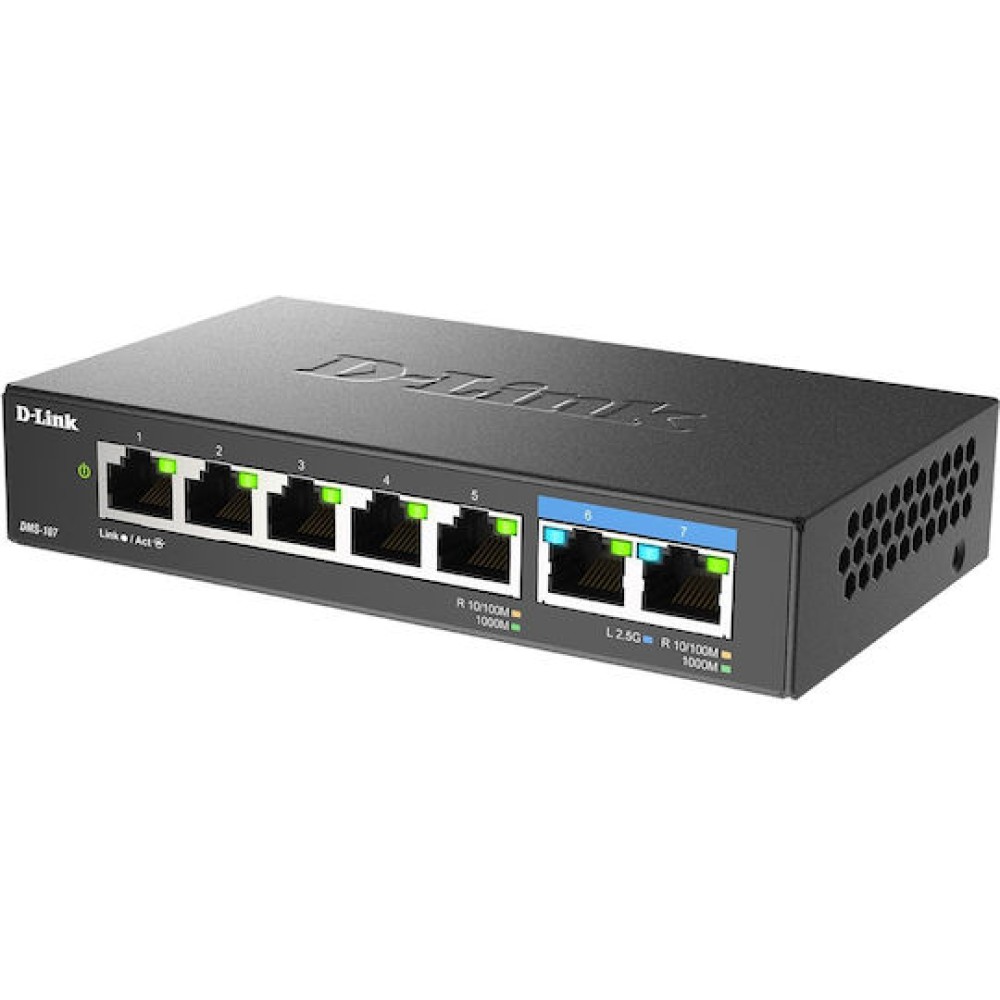 D-Link DMS-107 Unmanaged L2 Switch με 7 Θύρες Ethernet
