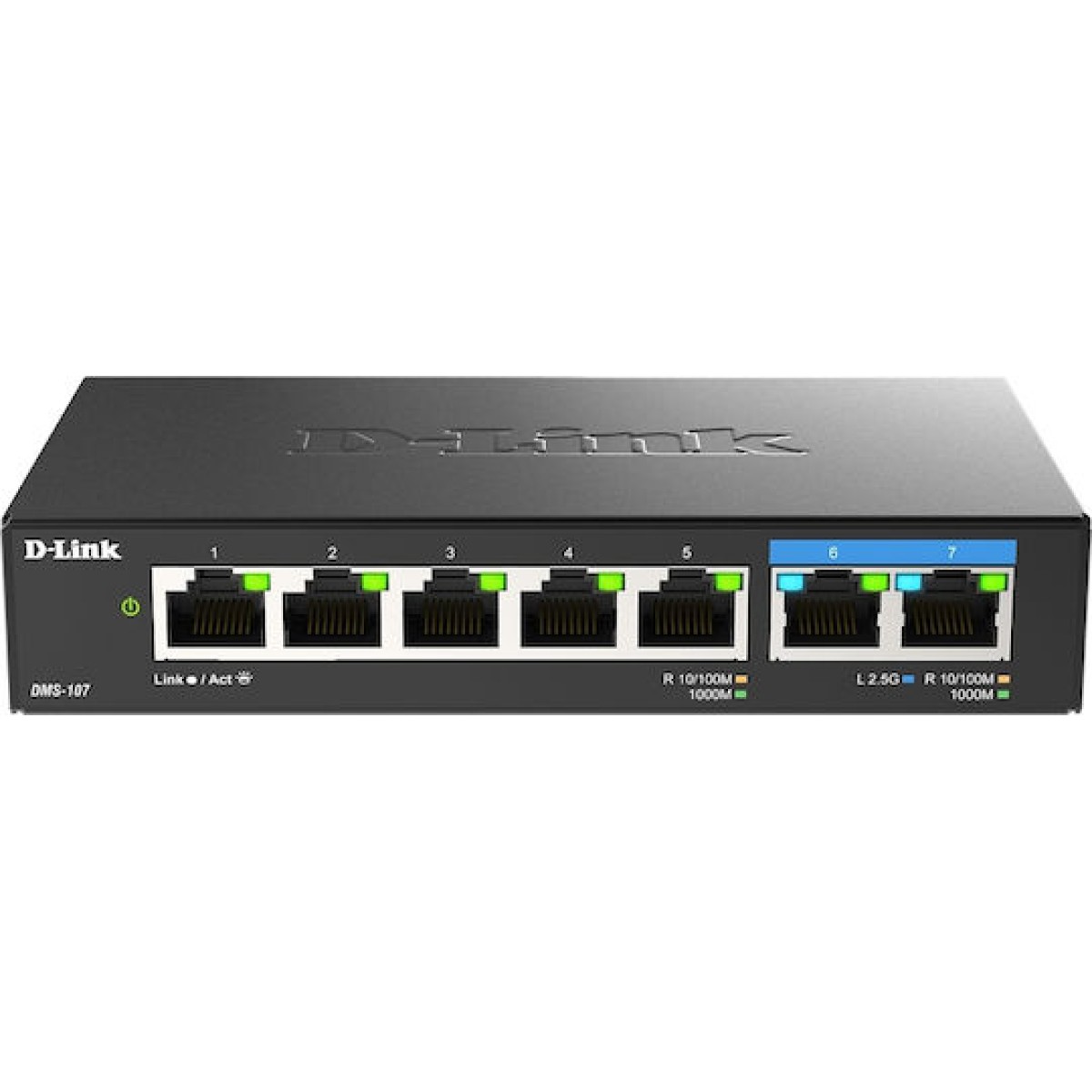 D-Link DMS-107 Unmanaged L2 Switch με 7 Θύρες Ethernet