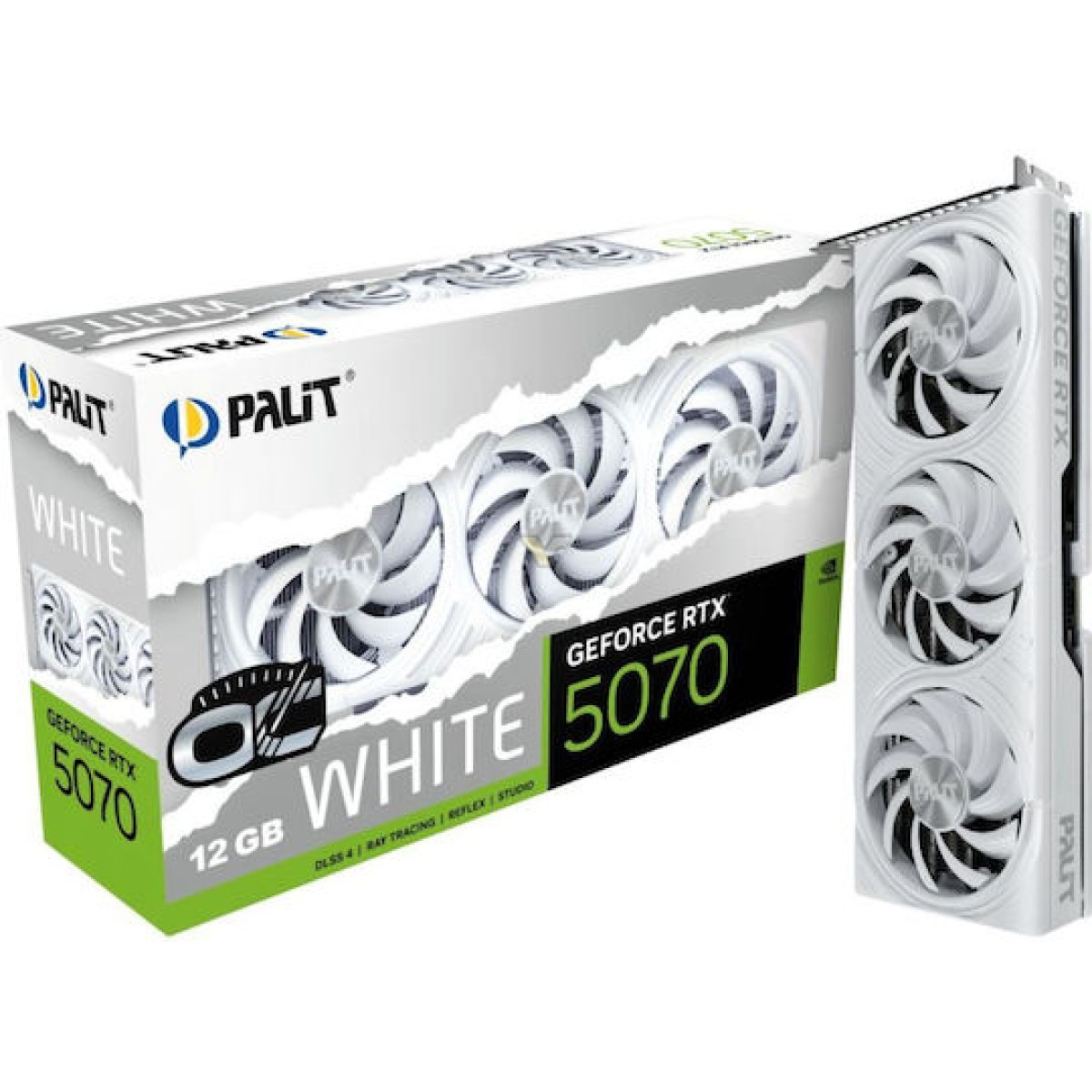 Palit GeForce RTX 5070 12GB GDDR7 White OC Κάρτα Γραφικών