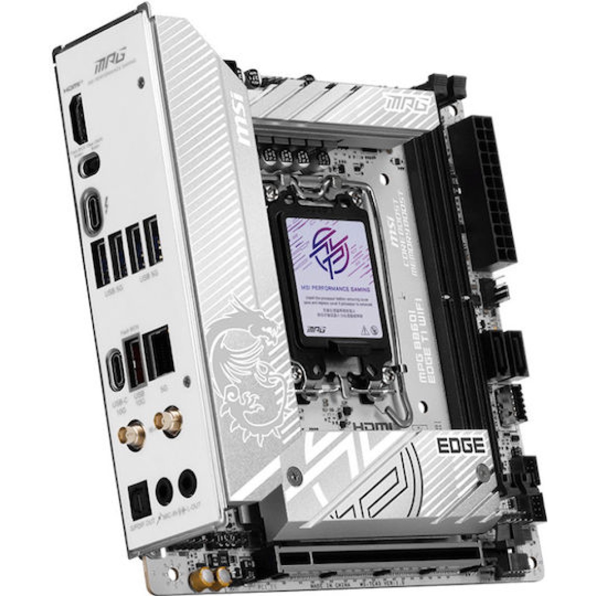 MSI MPG B860I EDGE TI WIFI Motherboard Mini ITX με Intel 1851 Socket 7E43-001R