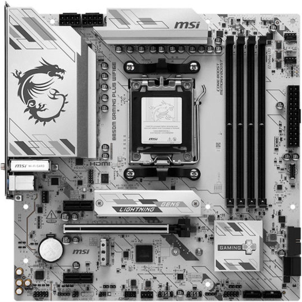 MSI B850M Gaming Plus WIFI6E Motherboard Micro ATX με AMD AM5 Socket 7E81-001R
