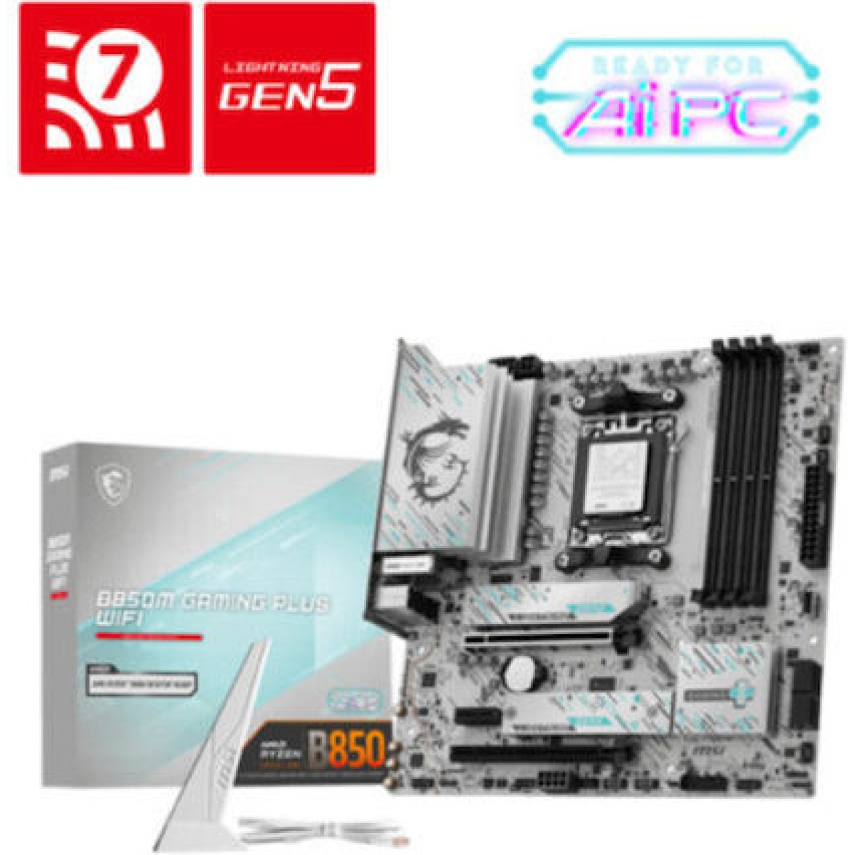 MSI B850M Gaming Plus WIFI6E Motherboard Micro ATX με AMD AM5 Socket 7E81-001R