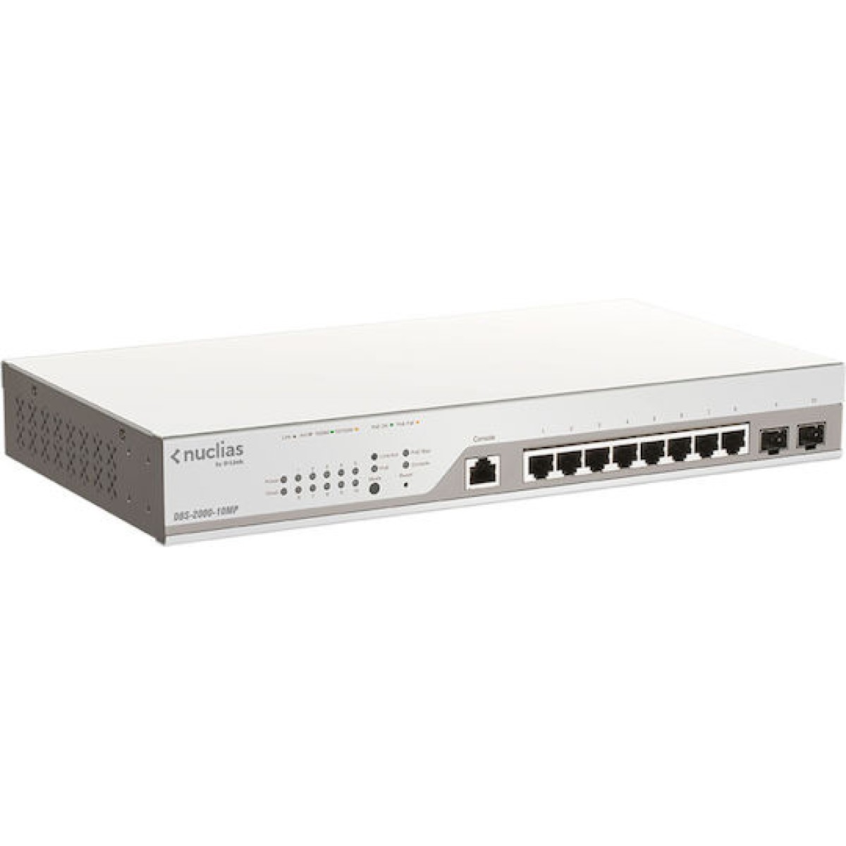 D-Link Nuclias DBS-2000-10MP Managed L2 PoE Switch με 8 Θύρες Gigabit (1Gbps) Ethernet και 2 SFP Θύρες