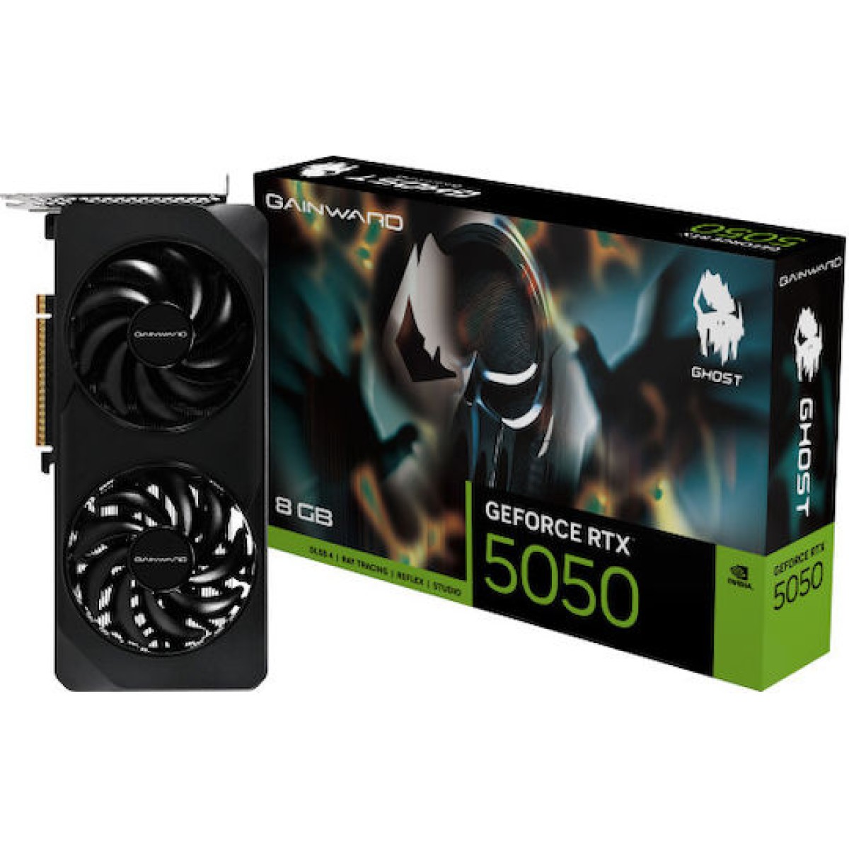Gainward GeForce RTX 5050 8GB GDDR6 Ghost Κάρτα Γραφικών NE65050019P1-GB2070B