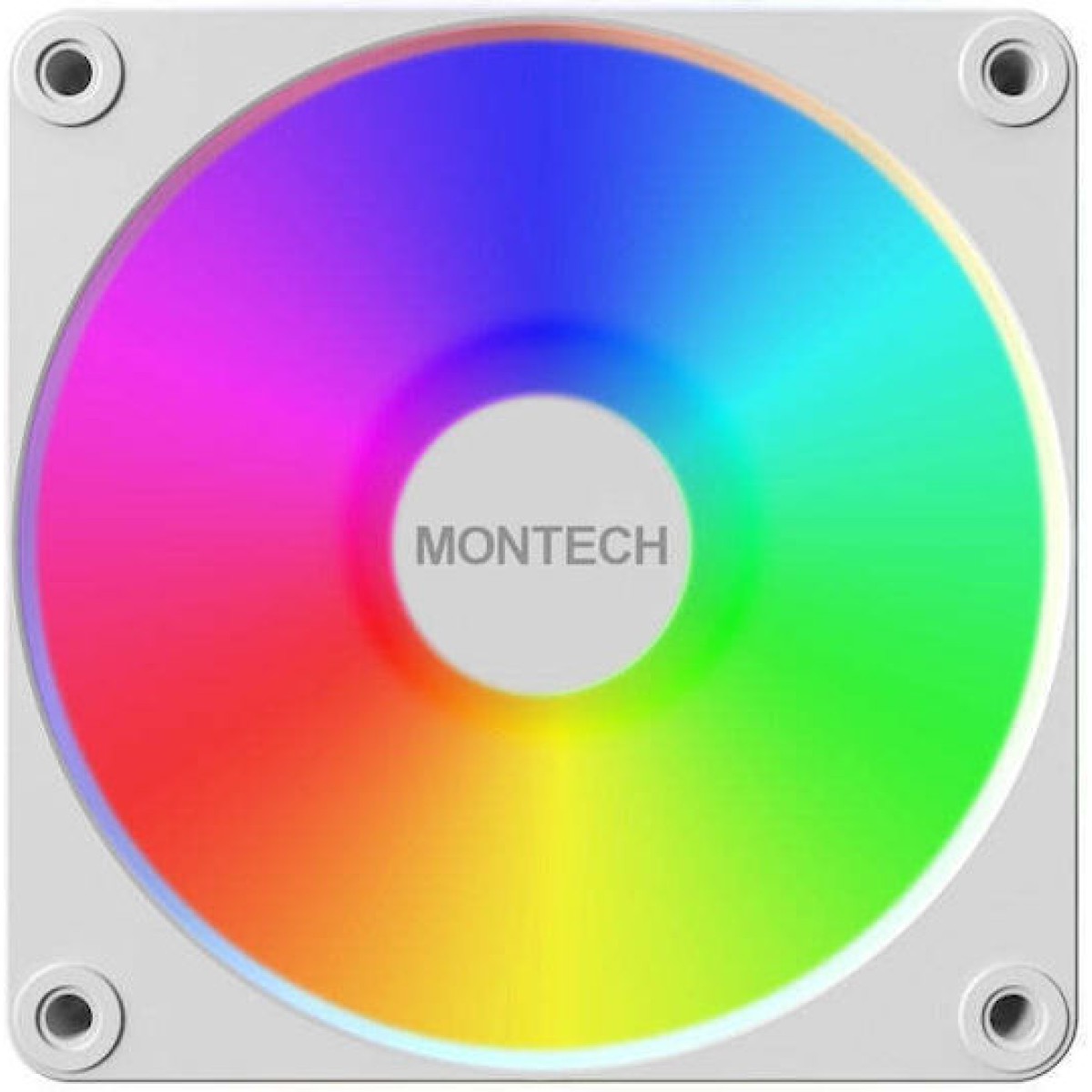 Montech GF120R V2 ARGB Reverse Case Fan με Σύνδεση 3-Pin / 4-Pin PWM 3τμχ Λευκό