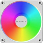 Montech GF120R V2 ARGB Reverse Case Fan με Σύνδεση 3-Pin / 4-Pin PWM 3τμχ Λευκό
