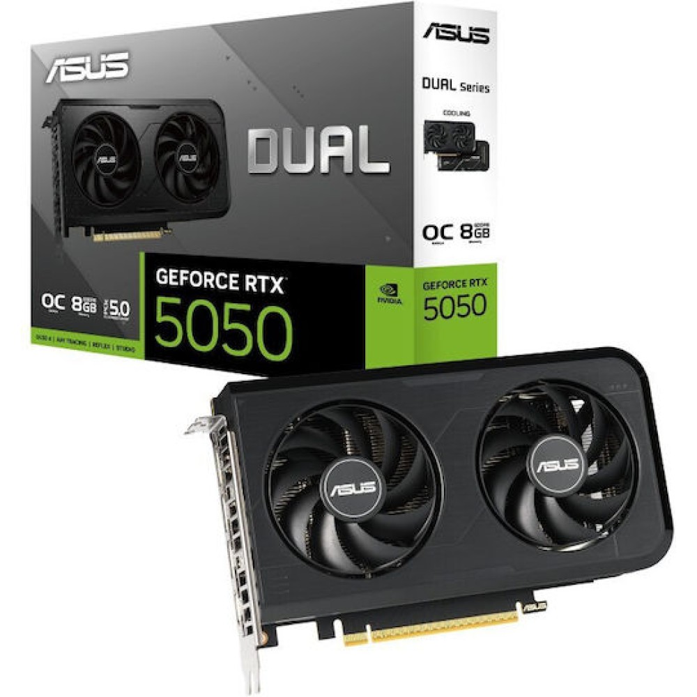 Asus GeForce RTX 5050 8GB GDDR6 Dual OC Edition Κάρτα Γραφικών