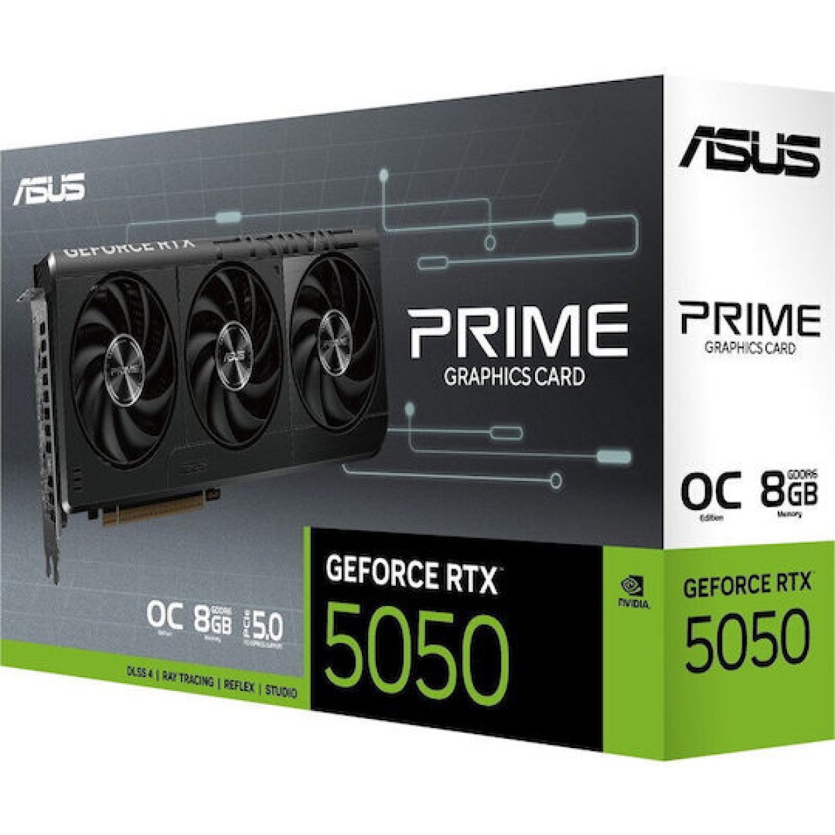 Asus GeForce RTX 5050 8GB GDDR6 Prime OC Κάρτα Γραφικών