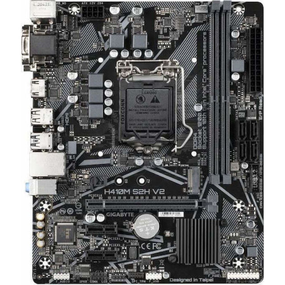 Gigabyte H410M H V2 rev. 1.0 Motherboard Micro ATX με Intel 1200 Socket