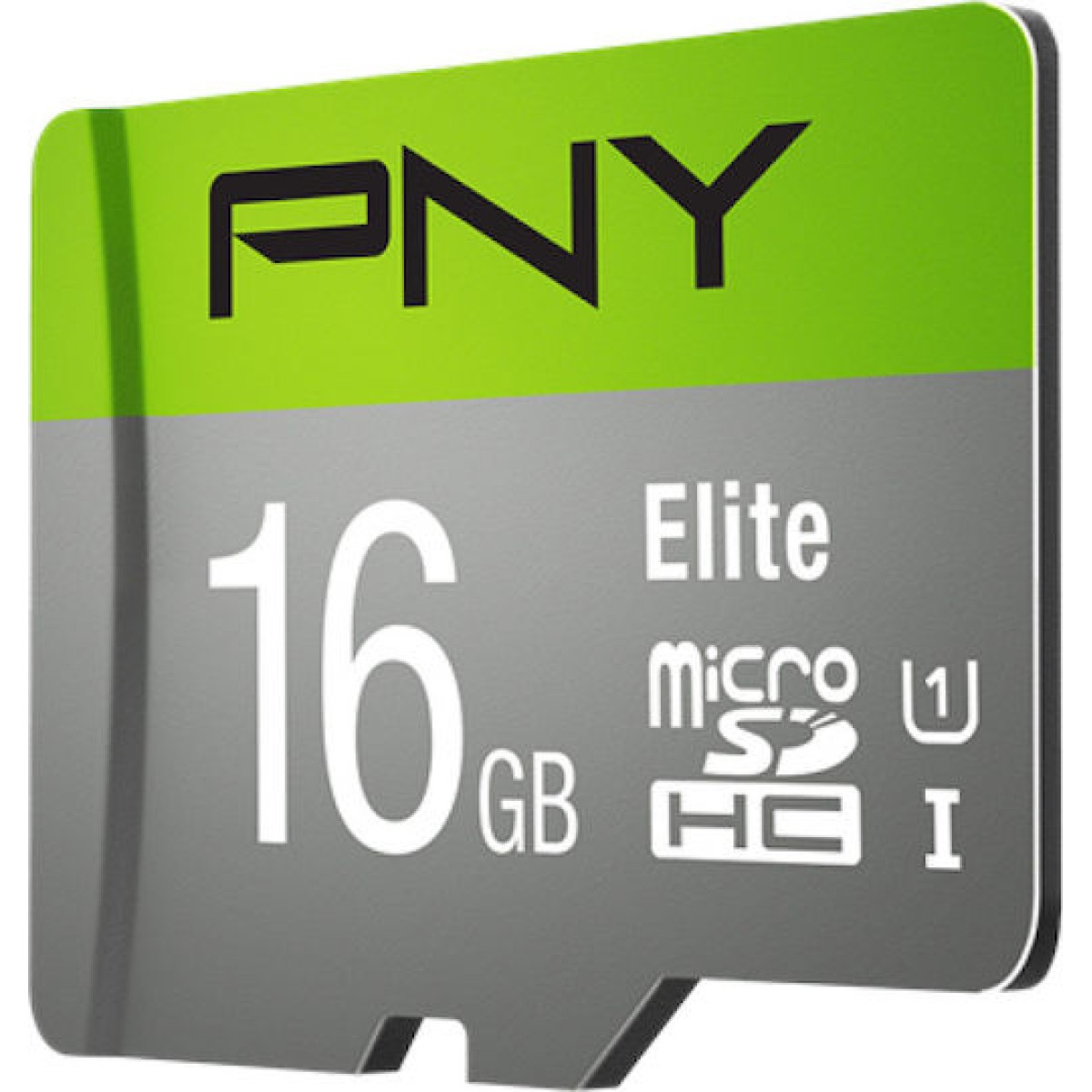 PNY Elite microSDHC 16GB Class 10 U1 UHS-I με αντάπτορα