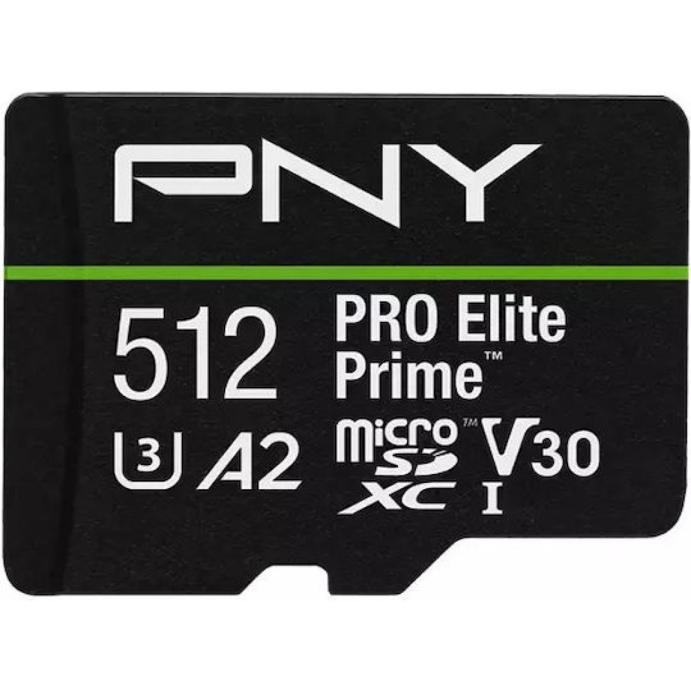 Pny Microsdxc Pro Elite Prime 512gb Memory Card 200/150 Mb S V30 A2
