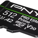 Pny Microsdxc Pro Elite Prime 512gb Memory Card 200/150 Mb S V30 A2