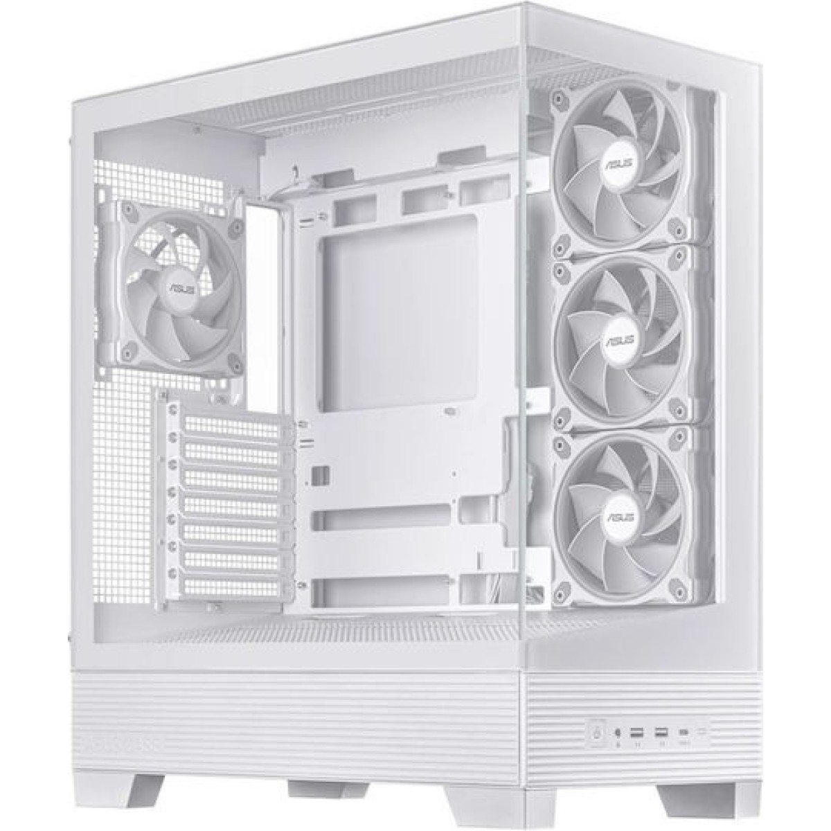 Asus A31 PLUS Gaming Midi Tower Κουτί Υπολογιστή με Πλαϊνό Παράθυρο και ARGB Φωτισμό Λευκό