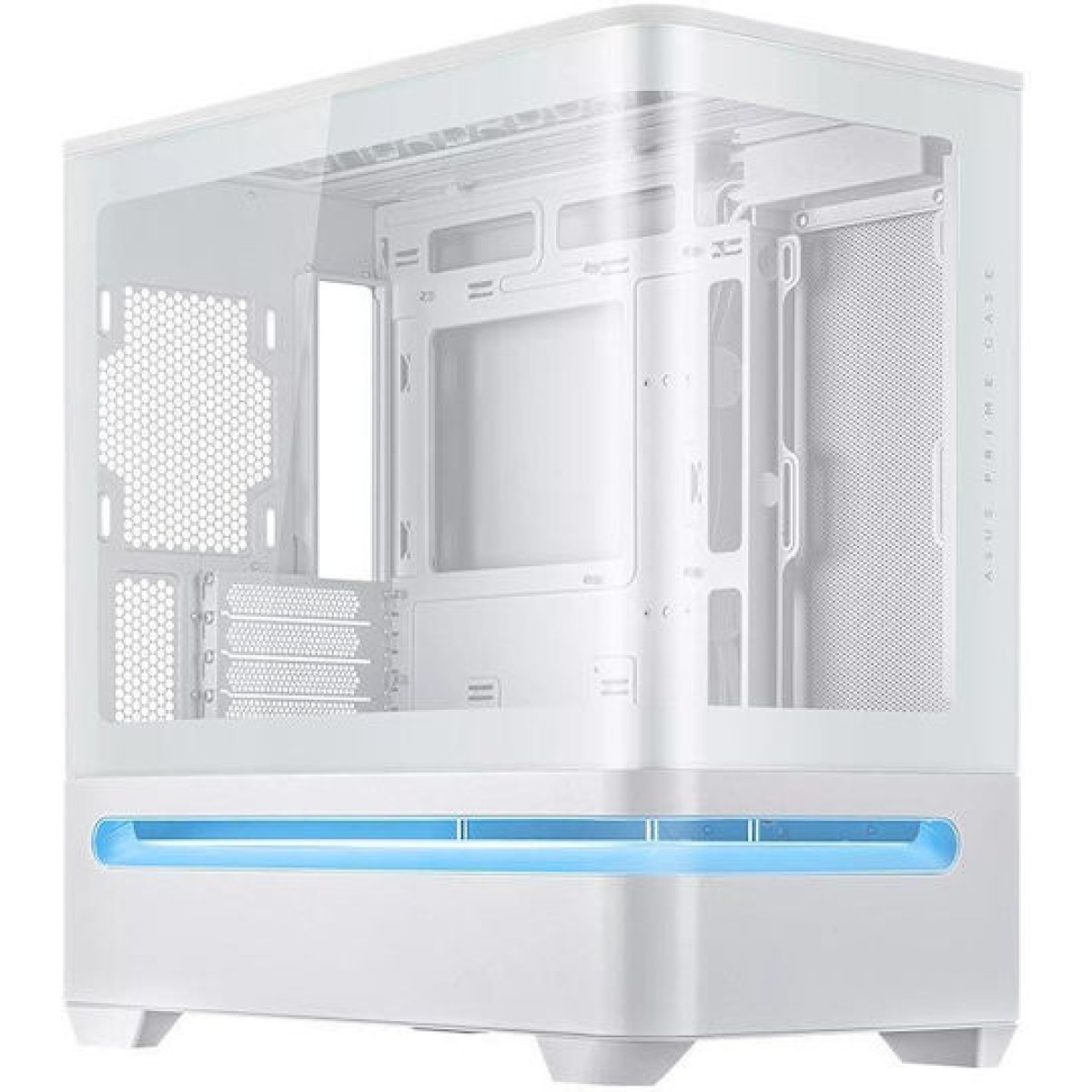 Asus Prime AP202 Gaming Mini Tower Κουτί Υπολογιστή με Πλαϊνό Παράθυρο και ARGB Φωτισμό Λευκό