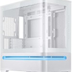Asus Prime AP202 Gaming Mini Tower Κουτί Υπολογιστή με Πλαϊνό Παράθυρο και ARGB Φωτισμό Λευκό