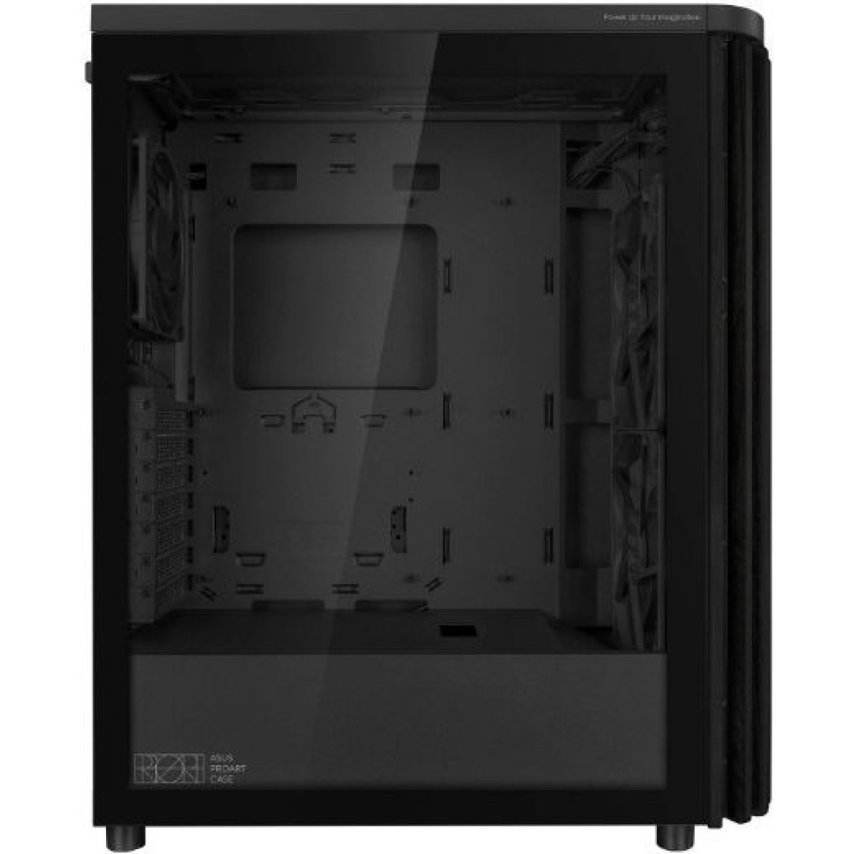 Asus ProArt PA401 Wood Edition Midi Tower Κουτί Υπολογιστή με Πλαϊνό Παράθυρο Μαύρο
