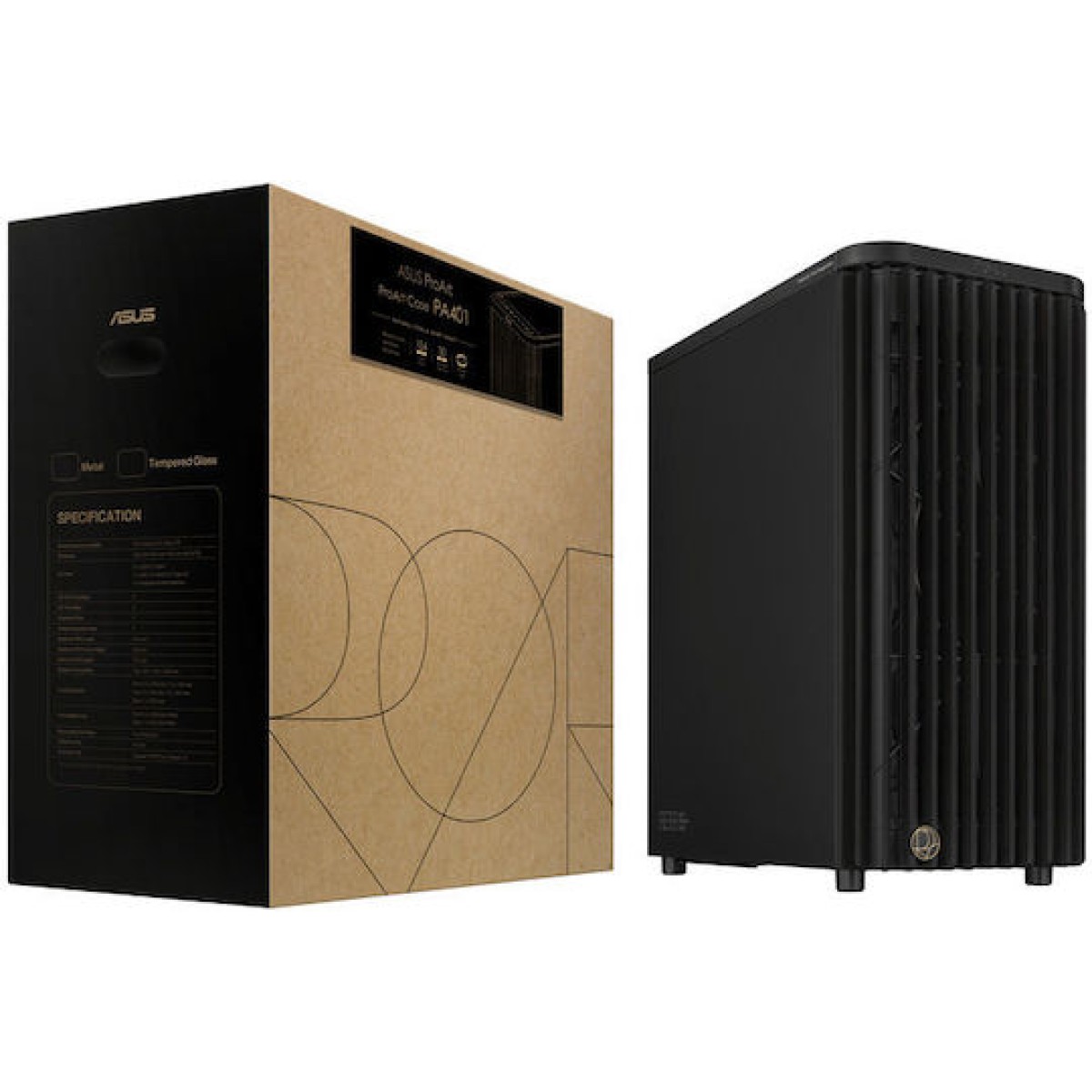 Asus ProArt PA401 Wood Edition Midi Tower Κουτί Υπολογιστή Μαύρο