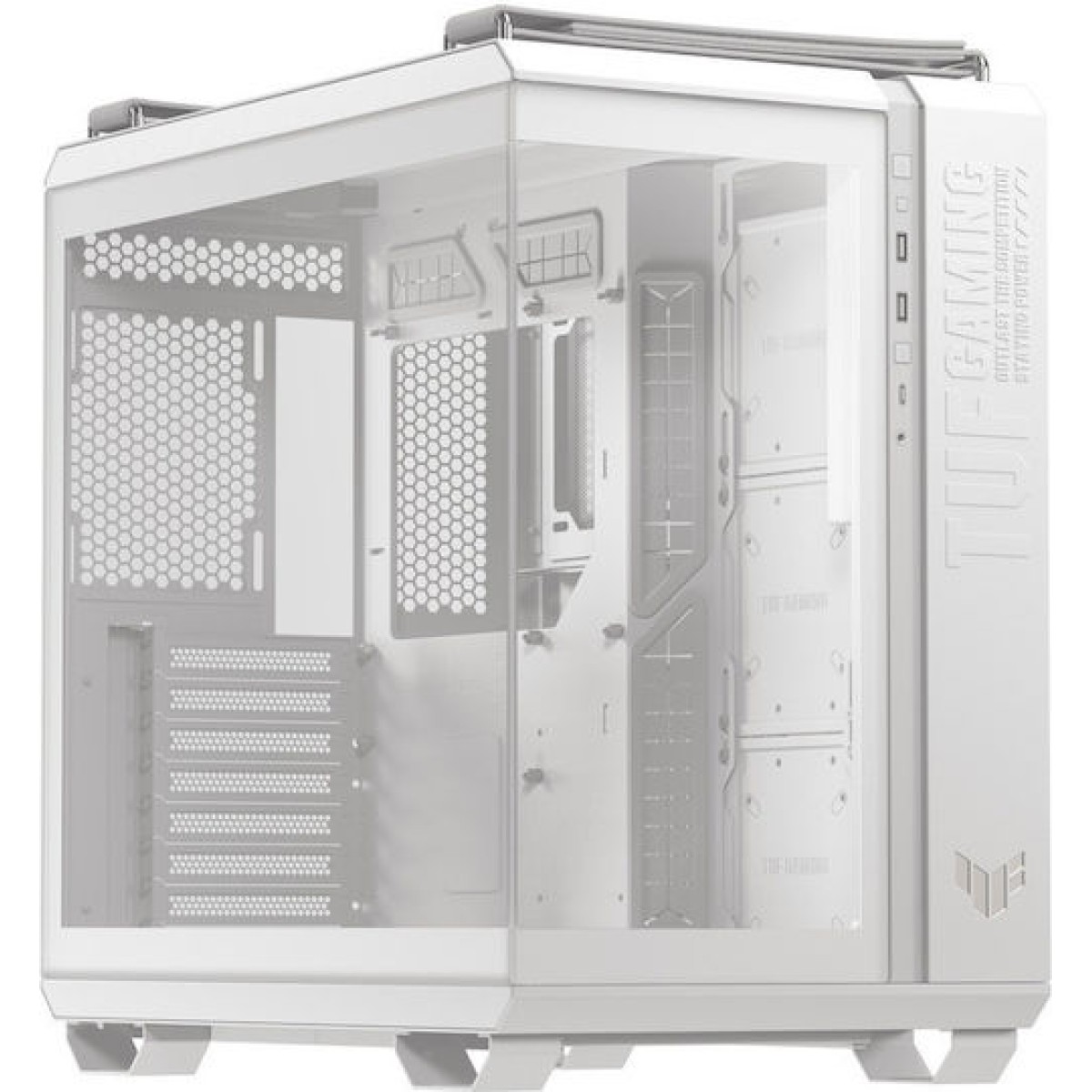 Asus TUF Gaming GT502 Horizon ARGB Midi Tower Κουτί Υπολογιστή με Πλαϊνό Παράθυρο White Edition