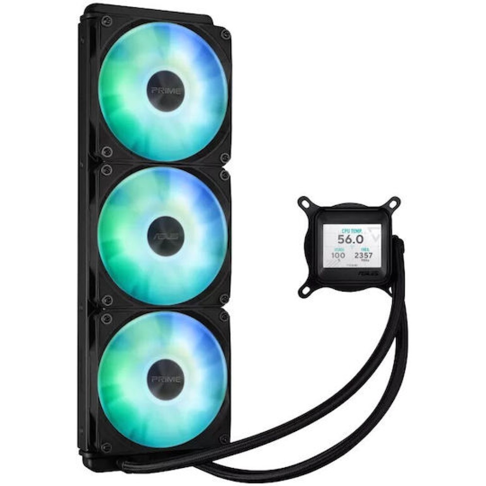 Asus Prime LC 360 ARGB LCD Υδρόψυξη Επεξεργαστή Τριπλού Ανεμιστήρα 120mm για Socket AM4/AM5/1700/1200/115x