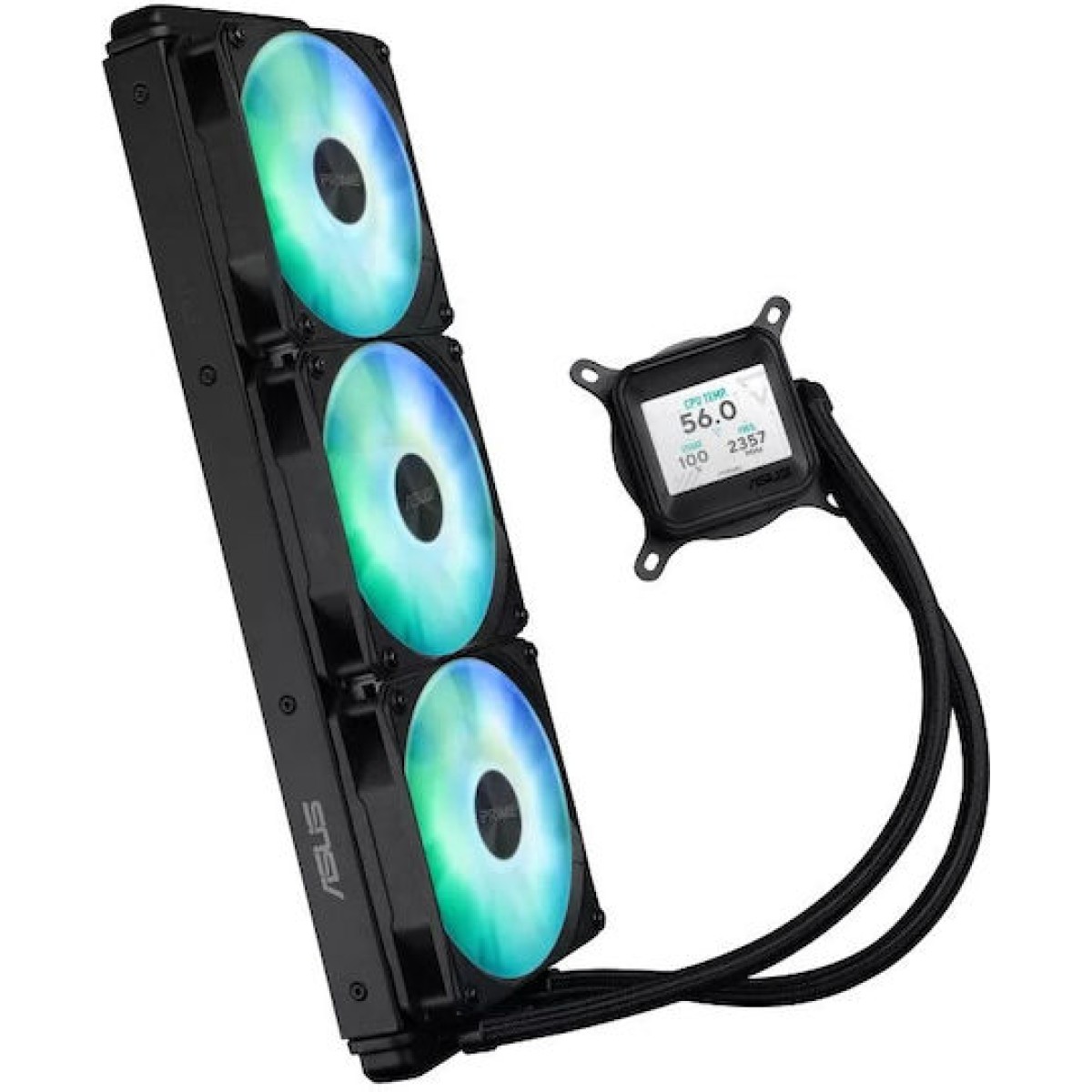 Asus Prime LC 360 ARGB LCD Υδρόψυξη Επεξεργαστή Τριπλού Ανεμιστήρα 120mm για Socket AM4/AM5/1700/1200/115x