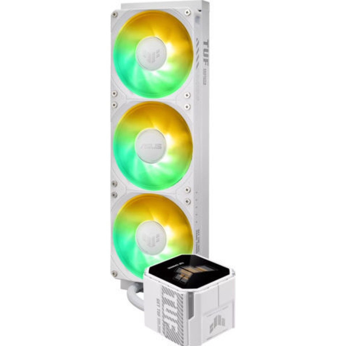 Asus TUF GAMING LC III 360 LCD Υδρόψυξη Επεξεργαστή 120mm για Socket AM4/AM5/1700/1200 με ARGB Φωτισμό Λευκή