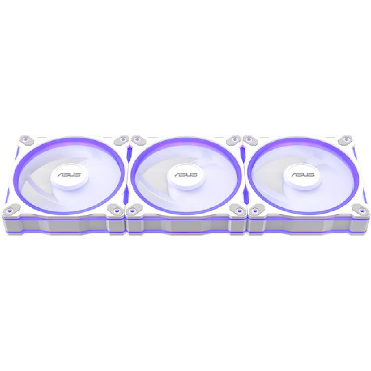 Asus Prime MR120 Case Fan με ARGB Φωτισμό και Σύνδεση 4-Pin PWM 3τμχ Λευκό