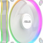 Asus Prime MR120 Case Fan με ARGB Φωτισμό και Σύνδεση 4-Pin PWM 3τμχ Λευκό