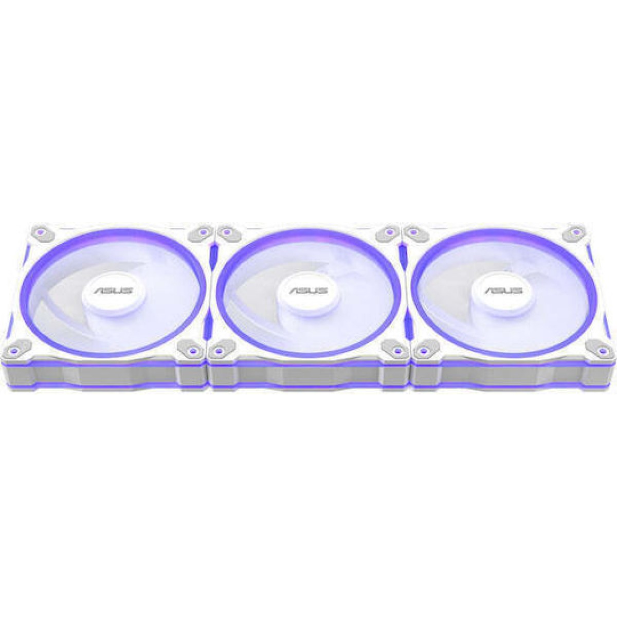 Asus Prime MR120 Reverse Case Fan με ARGB Φωτισμό και Σύνδεση 4-Pin PWM 3τμχ Λευκό