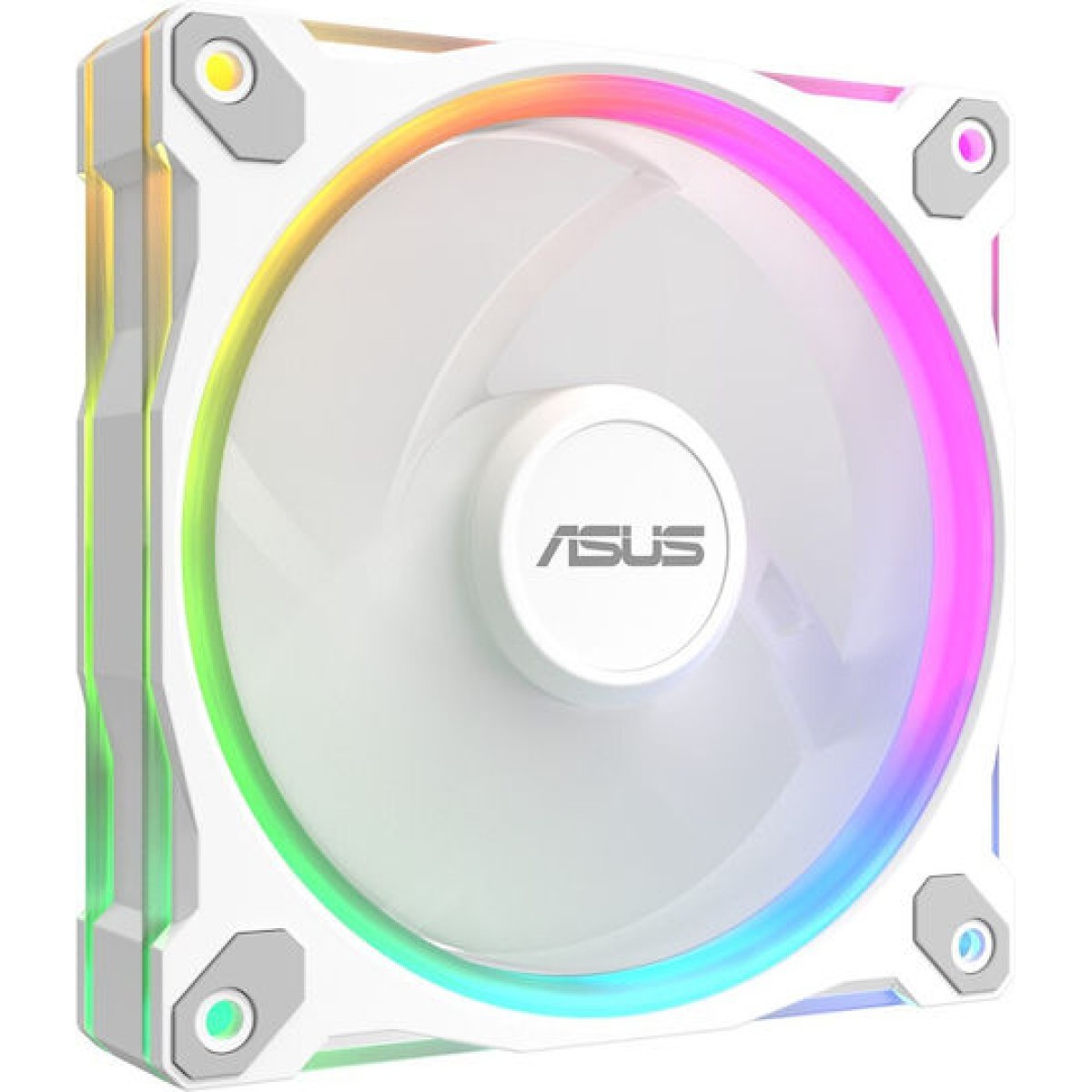 Asus Prime MR120 Reverse Case Fan με ARGB Φωτισμό και Σύνδεση 4-Pin PWM 3τμχ Λευκό
