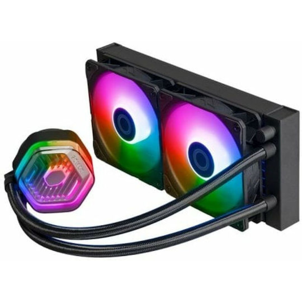 CoolerMaster MasterLiquid 240 ATMOS Υδρόψυξη Επεξεργαστή Διπλού Ανεμιστήρα 120mm για Socket AM4/AM5/1700/1200/115x με ARGB Φωτισμό