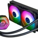 CoolerMaster MasterLiquid 240 ATMOS Υδρόψυξη Επεξεργαστή Διπλού Ανεμιστήρα 120mm για Socket AM4/AM5/1700/1200/115x με ARGB Φωτισμό
