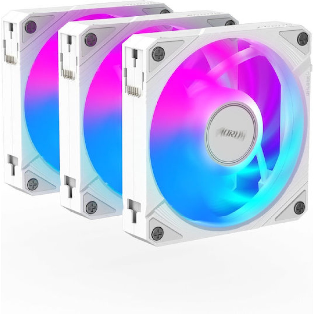 Gigabyte AORUS EZ CHAIN Case Fan 120mm με Λευκό Φωτισμό Λευκό