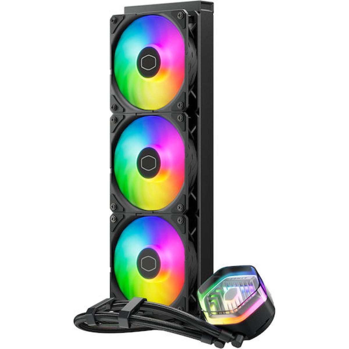 CoolerMaster MasterLiquid 360 ATMOS Υδρόψυξη Επεξεργαστή Τριπλού Ανεμιστήρα 120mm για Socket AM4/AM5/1700/1200/115x με ARGB Φωτισμό