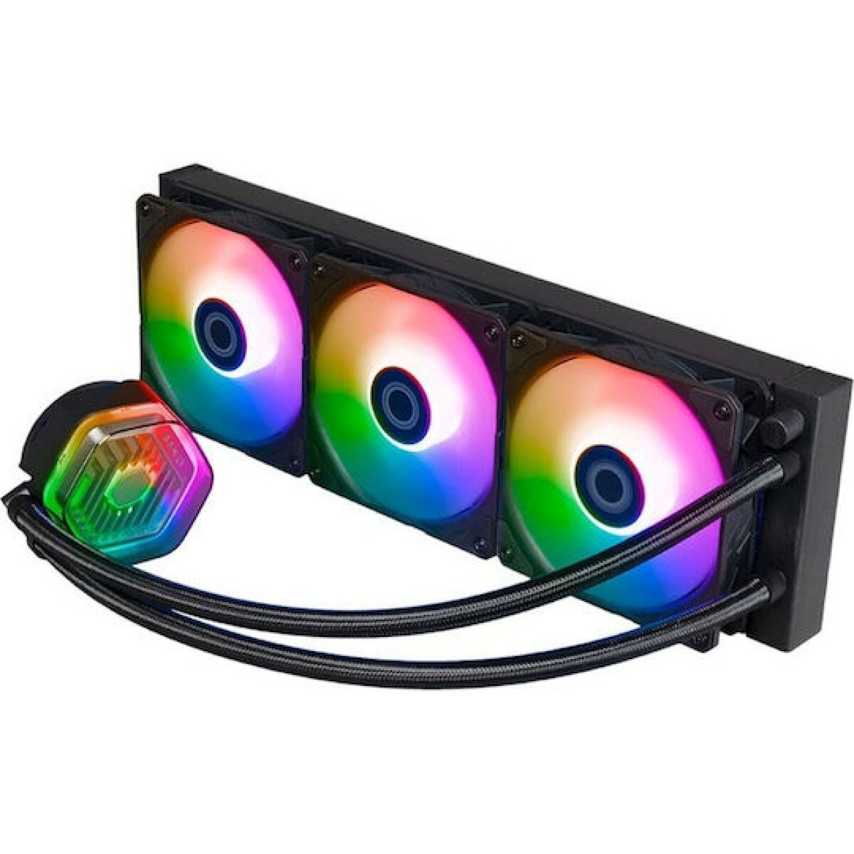 CoolerMaster MasterLiquid 360 ATMOS Υδρόψυξη Επεξεργαστή Τριπλού Ανεμιστήρα 120mm για Socket AM4/AM5/1700/1200/115x με ARGB Φωτισμό