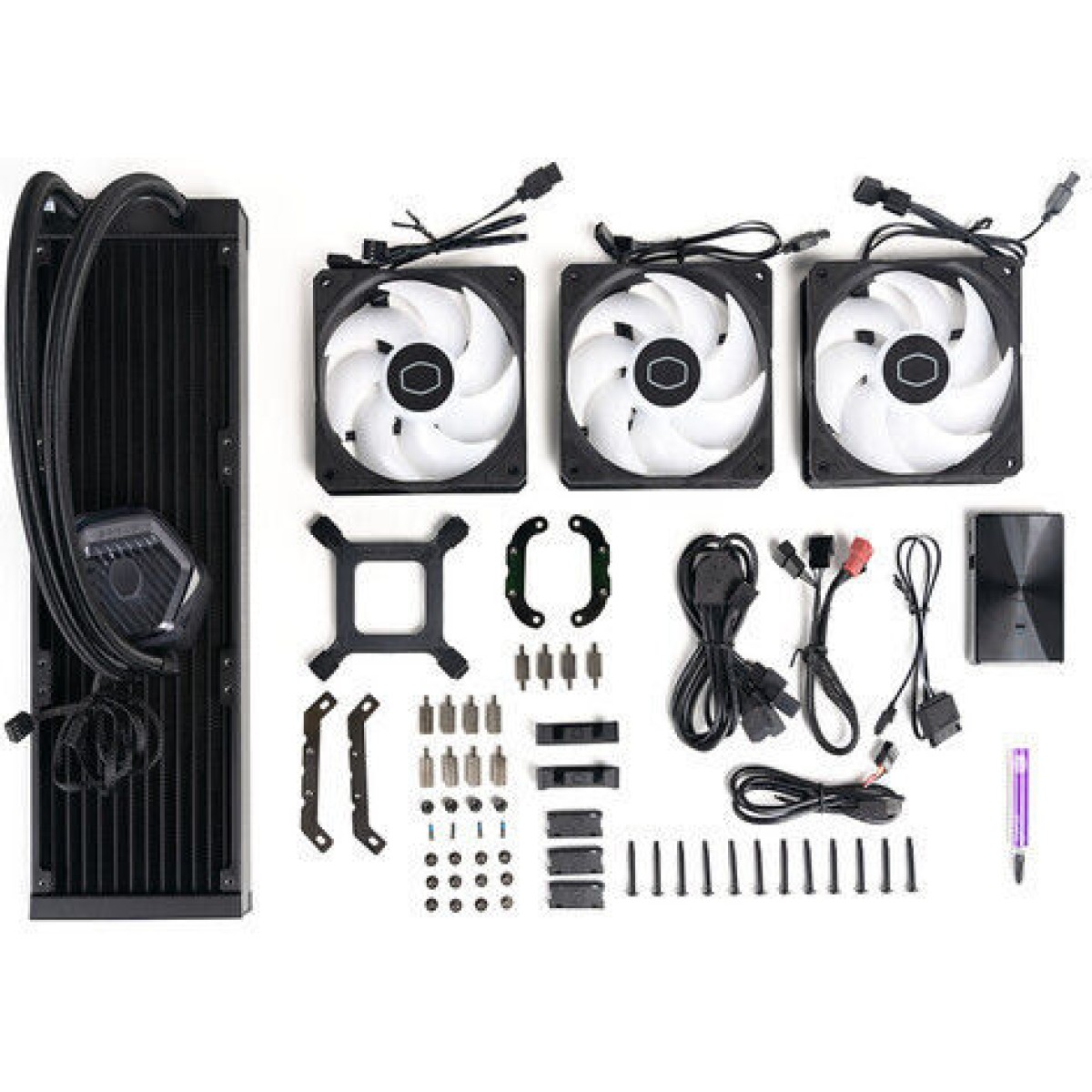 CoolerMaster MasterLiquid 360 ATMOS Υδρόψυξη Επεξεργαστή Τριπλού Ανεμιστήρα 120mm για Socket AM4/AM5/1700/1200/115x με ARGB Φωτισμό