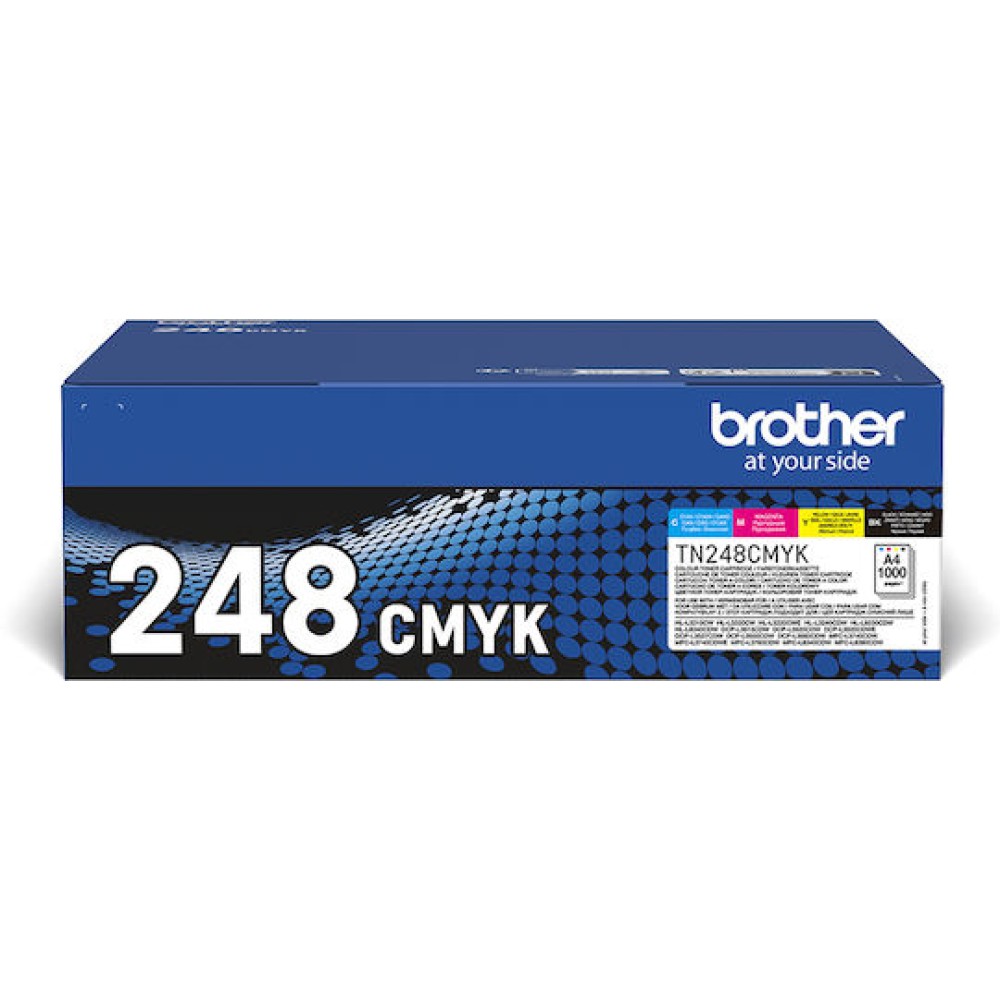 Brother TN-248VAL Γνήσιο Multipack Toner Laser Εκτυπωτή Μαύρο 4τμχ