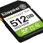 512gb Sd Memory Card Kingston Canvas Select Plus Class 10 Uhs-i Read Speed Up To 150mb/s