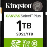 1tb Sd Memory Card Kingston Canvas Select Plus Class 10 Uhs-i Read Speed Up To 150mb/s