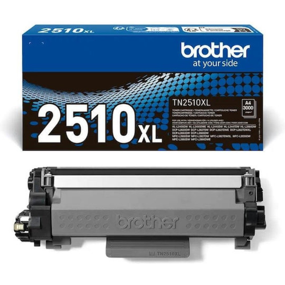 Brother TN-2510XL Γνήσιο Toner Laser Εκτυπωτή Μαύρο 3000 Σελίδων