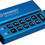 Kingston IronKey Keypad 200C 256GB USB 3.2 Stick με σύνδεση USB-C Μπλε
