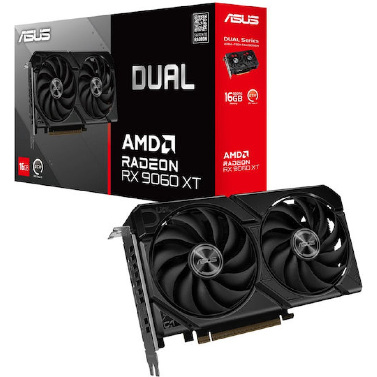 Asus Radeon RX 9060 XT 16GB GDDR6 Dual Κάρτα Γραφικών
