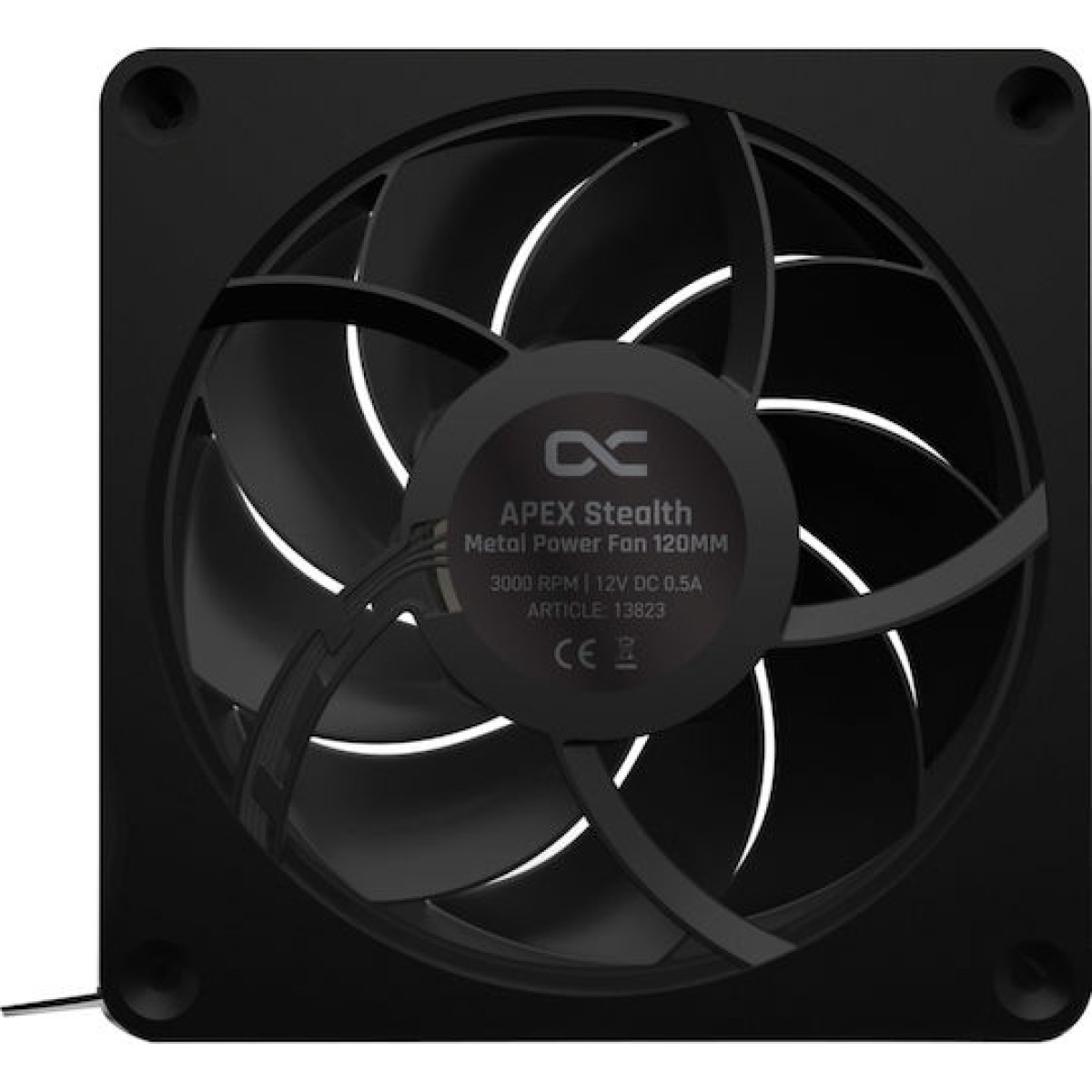 Alphacool Apex Stealth Metal Case Fan 120mm με Σύνδεση 4-Pin Molex