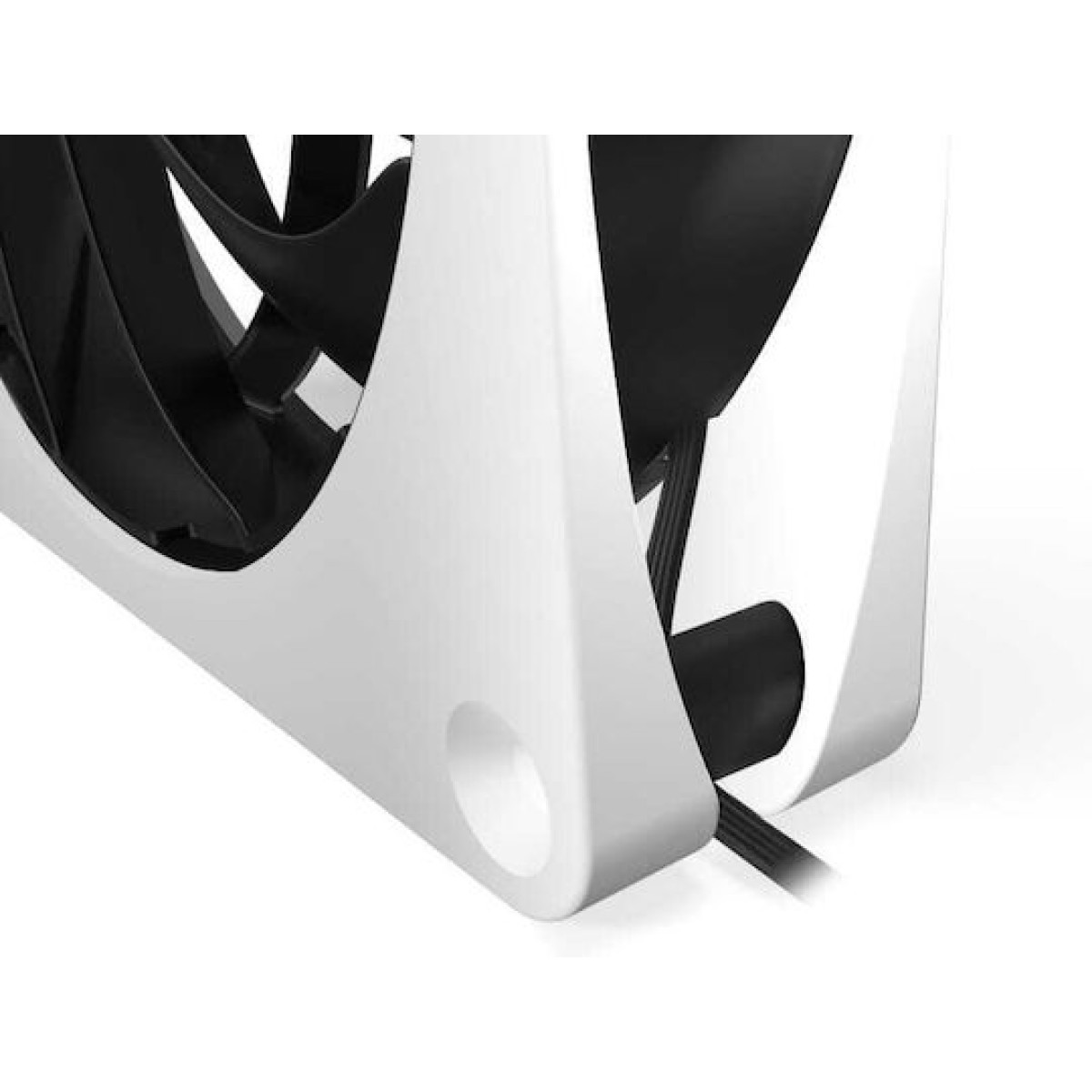 Alphacool Apex Stealth Metal Power Case Fan 120mm με Λευκό Φωτισμό και Σύνδεση 4-Pin PWM Λευκό