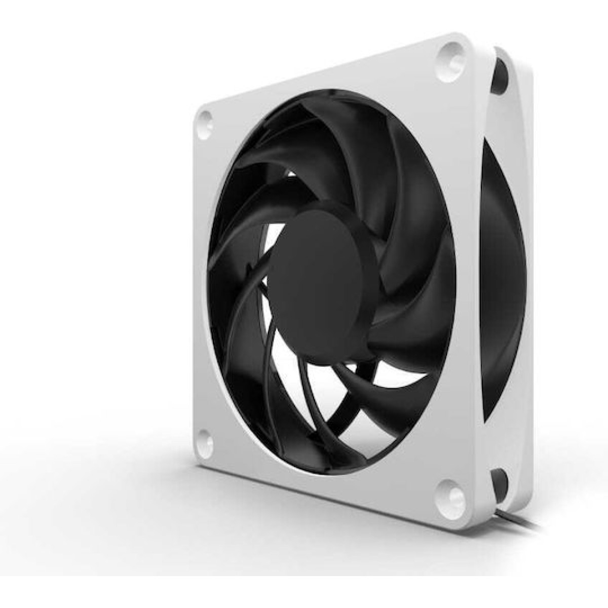 Alphacool Apex Stealth Metal Power Case Fan 120mm με Λευκό Φωτισμό και Σύνδεση 4-Pin PWM Λευκό