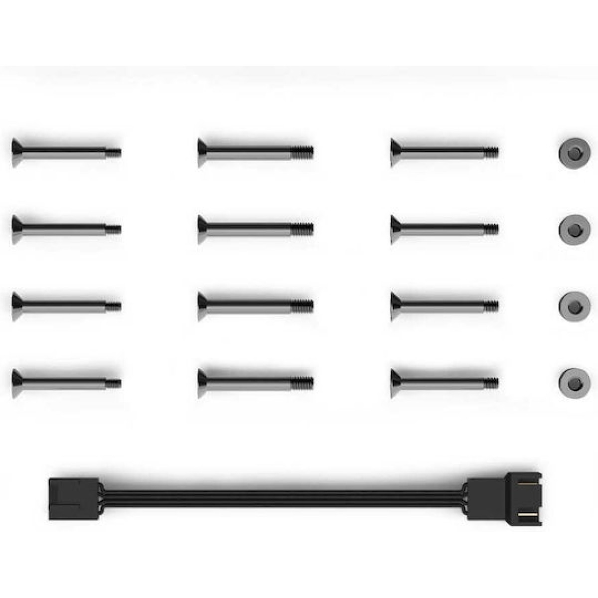 Alphacool Apex Stealth Metal Power Case Fan 120mm με Λευκό Φωτισμό και Σύνδεση 4-Pin PWM Λευκό