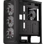 Krux Orona Gaming Midi Tower Κουτί Υπολογιστή με Πλαϊνό Παράθυρο Μαύρο