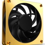 Alphacool Apex Stealth Case Fan 120mm με Σύνδεση 4-Pin PWM Χρυσό
